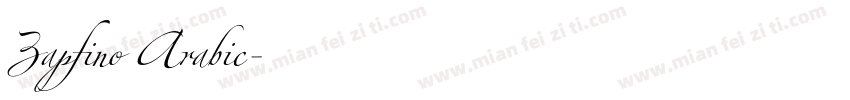 Zapfino Arabic字体转换